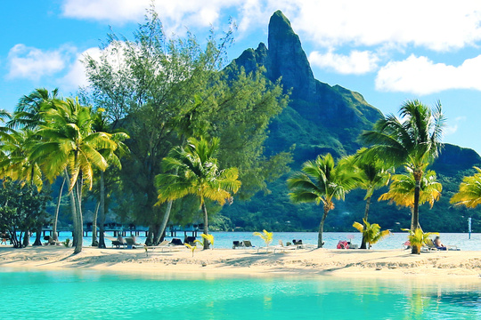 Bora Bora Tahiti Mount Otemanu