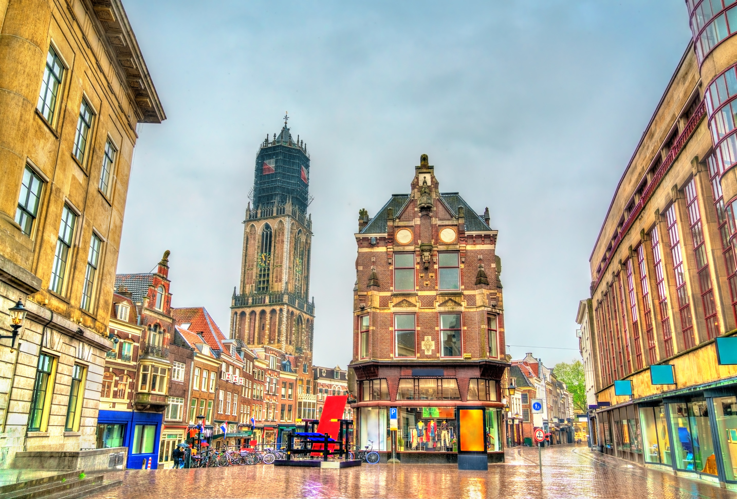 Traditional Houses in Utrecht, Netherlands